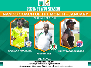 NASCO coach of the month award nominations