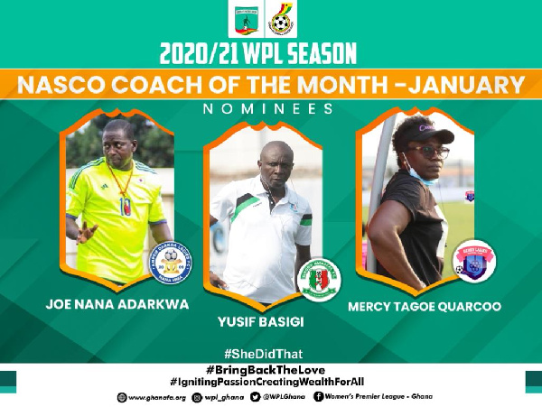 NASCO coach of the month award nominations