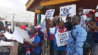 Some of the protesters calling on the party to help them