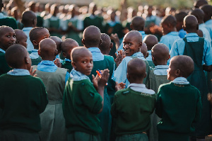 Students at school on Rusinga Island