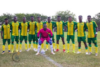 Bibiani Gold Stars players line up | File photo