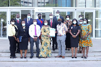 Officials of the Ministry of Foreign Affairs and Ghana Infectious Disease Centre