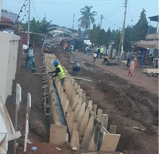 MP for Madina has initiated the reconstruction of some roads in the constituency