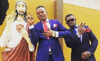 Daniel Obinim[L] with his Junior pastor