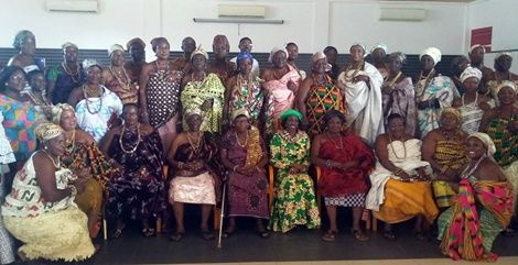 Konadu Agyemang Rawlings with Queen mothers