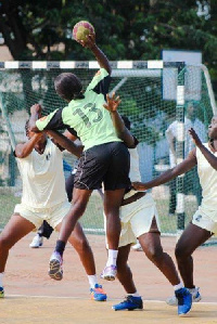 Handball is played by 14 players, 7 on each side