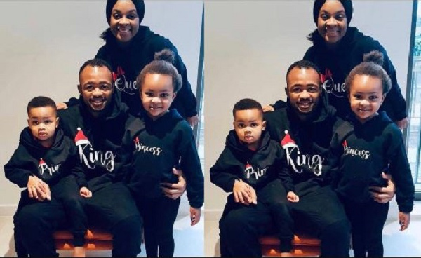 A photo of Jordan Ayew and his family