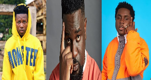 [L-R]: Strongman, Sarkodie, Kweku Smoke