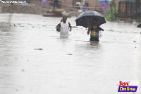 The heavy rainfall resulted in the flooding of several places in Accra