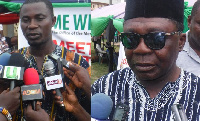 Ahaiman MP, Ernest Henry Norgbey (L) and Ashaiman MCE nominee (R), Albert Boakye Okyere