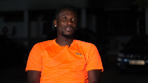 Black Stars striker , Asamoah Gyan