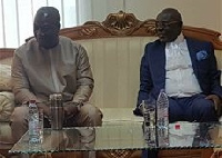 President Mahama and the outgoing Speaker of Parliament, Edward Doe Adjaho