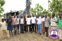 Abdulai Abanga in a photo with his team members