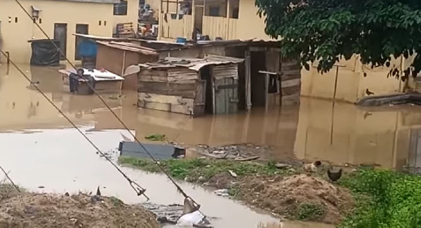 A prison officer is feared drowned in the floods that has hit the Central Region