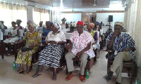 A section of the participants during the meeting in Wa.