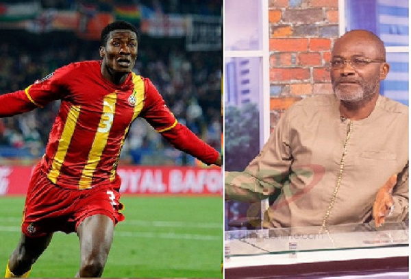 Asamoah Gyan and Kennedy Agyapong