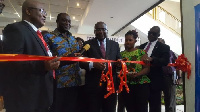 Dr. Mahamudu Bawumia cuts sod to open the three-day Ghana Industrial Summit and Exhibition 2018