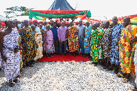 George Mireku Duker with some traditional leaders