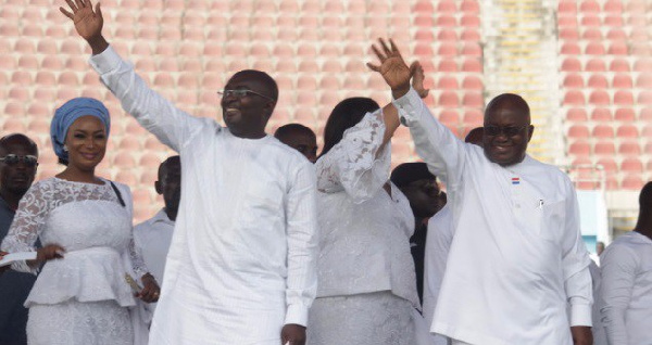 President Nana Akufo-Addo with Vice President Dr. Bawumia