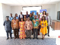 Joseph Cudjoe, Minister of Public Enterprises with the VRA management in a group picture