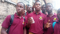 Some students who explained issues to GhanaWeb