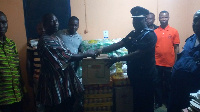 Suisi Okuenya Chief wows Akuse Police personnel with sumptuous x