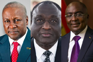 Former President Mahama, Alan Kyerematen and Vice President Dr Mahamudu Bawumia