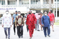 Prof Yankah (second from left) and other members of the UEW management