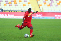 Ghanaian international, Afriyie Acquah in action