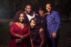 Roselyn Ngissah, Peter Richie, Ingrid Alabi, Mina and Majid Michel