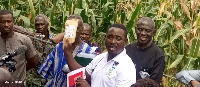 The team from the Agric Ministry doing the demonstration