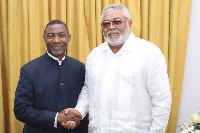 Rev Lawrence Tetteh & J.J. Rawlings