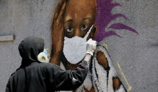 The graffiti artists have offered up their spray cans in the cause of public health