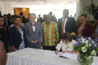 President Nana Addo Dankwa Akufo-Addo with some  dignitaries