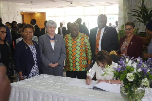 President Nana Addo Dankwa Akufo-Addo with some  dignitaries