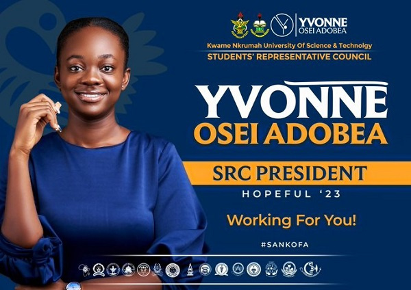 Yvonne Osei Adobea is the first female SRC president in KNUST