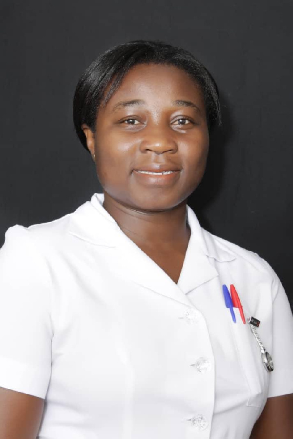 Madam Elizabeth Samwin, Midwife at the Reproductive Child Health Unit of the Tamale Central Hospital