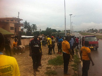 Some members of Delta Force cleaned up the Sofoline/Abuakwa road in Ashanti region