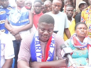 NPP youth addressing a press conference