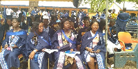 Some of the graduands at the ceremony