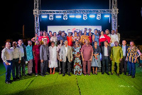 Senior Olam Agri Officials pose with Award-winning Bakers after the ceremony