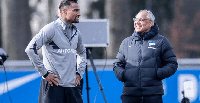 KP Boateng with Felix Magath