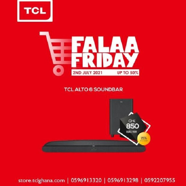 TCL Ghana is offering its customers 50 percent off on purchases this Friday