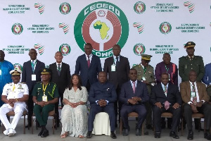 Group photo of the security advisors meeting held in Accra