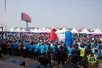 The NPP delegates will vote for their favourite candidates at the Accra Sports Stadium