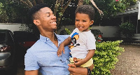 Ghanaian afrobeats singer, KiDi with his son, Zayne