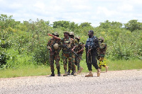 File photo: Soliders along Ghana's borders