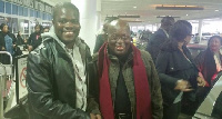 Mr Solomon Owusu (L) with President Nana Akufo-Addo (R)