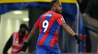 Jordan Ayew in action for Crystal Palace