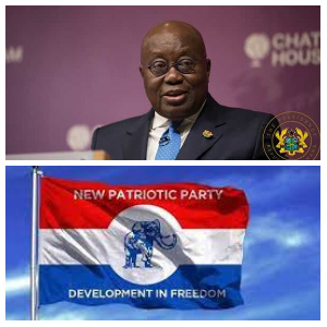 President Akufo-Addo, NPP flag